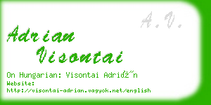 adrian visontai business card